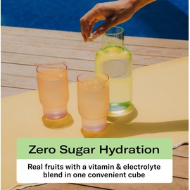 Waterdrop Hydration Cubes, Orange, Lemon & Grapefruit, Electrolytes Powder with Vitamin C, B3 & B5, On The Go Water Enhancer Drops for Still & Sparkling Water, Sugar & Gluten Free, Vegan, 36 CT