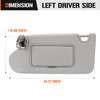 Sun Visor with Vanity Light for 2013-2018 Nissan Altima Without