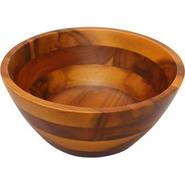 Maruwa Boeki 100374903 Acacia Salad Bowl Type 2 Brown L