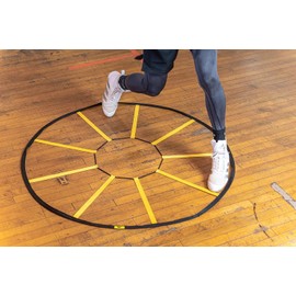 Webby Mini Agility Trainer – Circle Speed and Agility Ladder for High Intensity Footwork Drills and Skills – A Circular Piece of Training Equipment That Changes The Way You Move…