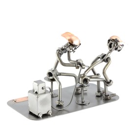 Steelman24 I Nuts and bolts sculpture Tattoist With Personal Engraving I Handmade ornaments I I Metal figurine