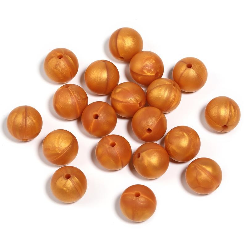 【B170】 Beads for DIY Projects: 15mm Round, Mixed Color, 30Qty