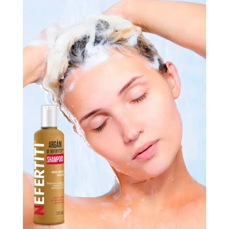 Shampoo De Argan Hidratante Para Cabello Nefertiti 300ml