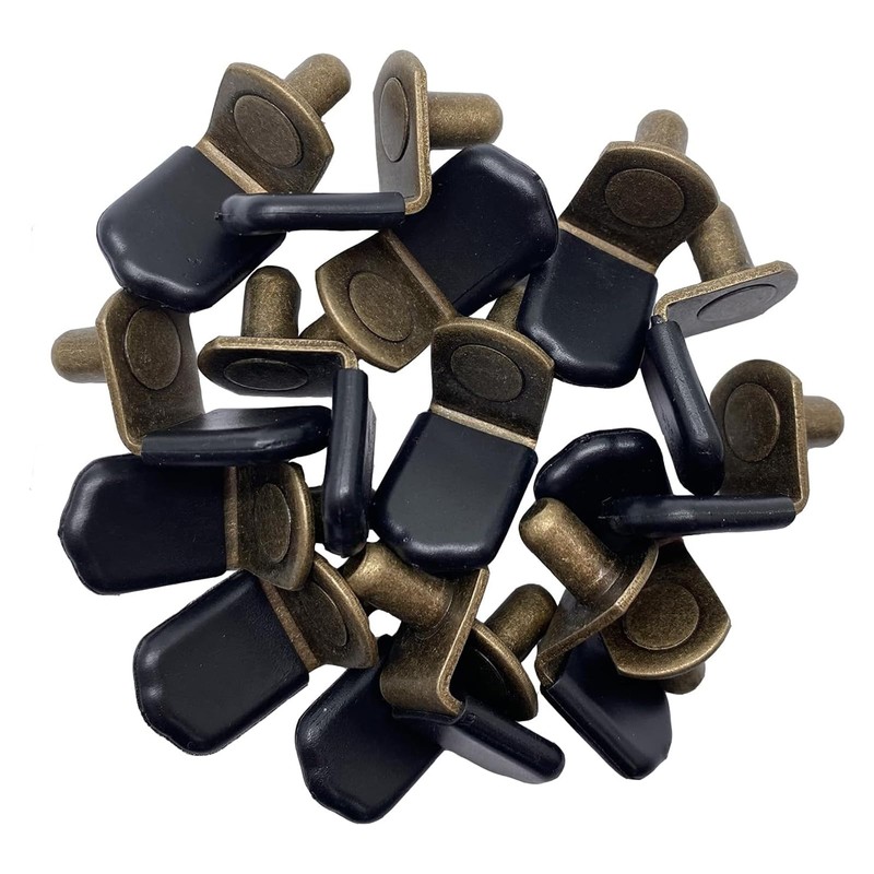 Hunken 30 Pcs Shelf Support Pins, 6 mm L-Shaped Support