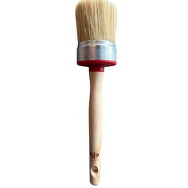 EFO Rundpinsel Ø 60 mm | Ringpinsel mit ergonomischem Holzgriff und langlebigen Borsten | Pinsel für Möbel, Türen, Zäune - präzises Arbeiten, gleichmäßigen Farbauftrag | Malerpinsel