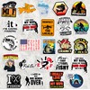 74pcs Funny Fishing Stickers for Tackle Box, Bucket, Father's Day