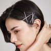 Dofash 5Waves Bobby Pins White Hair Pins 5CM/2IN Hairpins Decorative