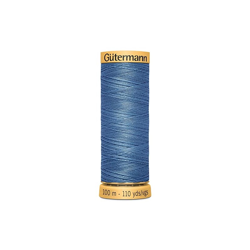 Gutermann Natural Cotton Thread, 110-Yard, Light Blue