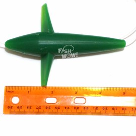 Fish WOW! Daisy Bird Chain Squid Lure Rig Teaser Fishing Trolling - Green