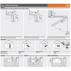 Blum Inc. 79T8500 Clip Top Full Overlay Screw-On Bi-Fold Cabinet
