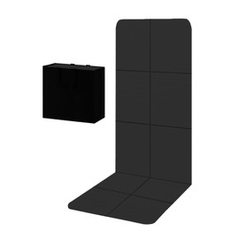 Yoga Mat for Travel, Non-Slip Yoga Mat, Exercise Mat 1/4" Thick Yoga Mat Foldable, Perfect for Pilates, Outdoor & Travel, TPE Anti-Slip Yoga Mat with Carry Bag-Black