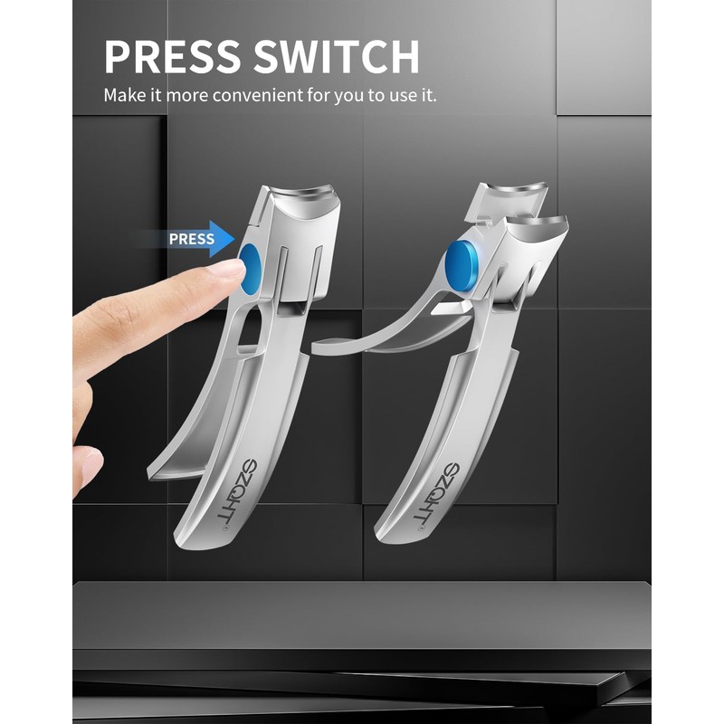Nail Clippers Set-3 Pack,Fingernail Clippers& Toenail Clipper for Men,Wowen,Nail Clippers