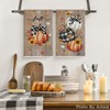 Artoid Mode Wood Bead Pumpkin Fall Kitchen Towels Dish Towels,