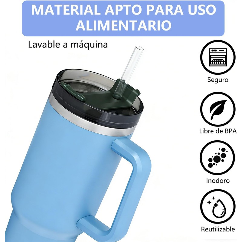 10 Popotes Reutilizables para Corte Libre - Popotes de Plástico