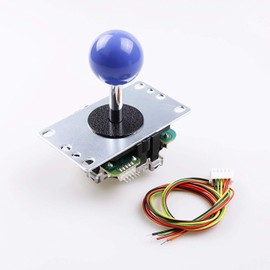 SANWA JLF-TP-8YT Original Joystick Dark Blue - for Arcade Jamma Game 4 & 8 Way Adjustable, Compatible with Catz Mad SF4 Tournament Joystick (Dark Blue Ball Top) S@NWA