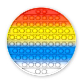 Press N Pop PressNPop Circle CRAZE Maxi XXL Fidget Toy Sensory Anti-Stress Toy for Children Adults Bubble Set Circle Shape Colourful Motifs 37430, Beautiful Colour Combinations