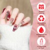 French Press-on Nails, Glossy False Nails Long, Square False Nails