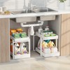 APRTAT 2 Pack Under Sink Organizer, Bamboo Wooden 2-Tier Pull-Out
