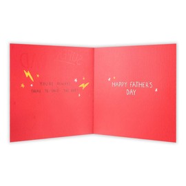 Clintons: Father's Day Card Super Dad, Dog in Cape, Father's Day Card, Father's Day Card for Dad 159 x 159 cm