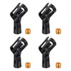 MECCANIXITY 4Pcs Microphone Clip Adjustable Mic Holder Flexible Wireless Mic