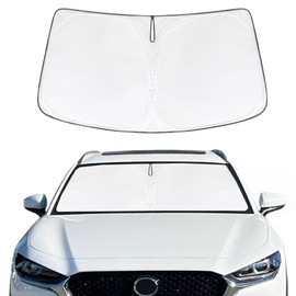 Kathaobai Windshield Sun Shade Compatible with Mazda CX30 2019-2025 Updated Sunshades Protector Foldable Windshield Sun Visor Blocks UV Rays & Sun Heat Reflective Protection Keep Your Car Cooler