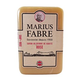 Marius Fabre, Rose 2-units Shea-Butter Soap Bar Vegetal No-Colorant No-Palm Oil, (2 units, 150gm x 2)
