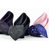 KissTies Mens Plum Tie Purple Solid Necktie Wedding Ties +