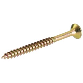 Connex Connex Universalschrauben 5,0 x 60 mm - 195 Stck im Set - Senkkopf - TX-Antrieb - Teilgewinde - Gelb verzinkt / Schrauben-Set / Schrauben-Eimer / B30194