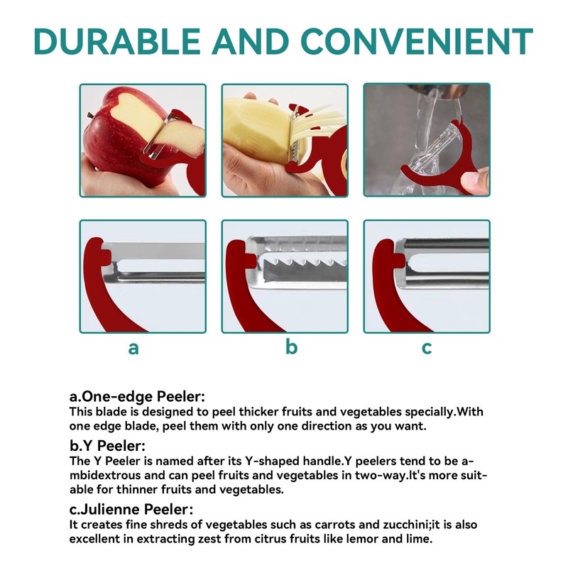 3-in-1 Electric Peeler | Auto Blade for Fruits/Vegetables | 3
