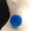 Pom Pom Dangle Earrings Statement Ball Drop Earrings for Women