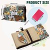 Energather Ladies Wallet, Canvas Small Wallet Card Wallet with Cute