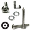 Stainless Steel License Plate Screws Tamper Proof Kit - Torx