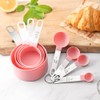 Measuring Cup and Spoons Set,8 PCS Stackable Cups and Spoons,