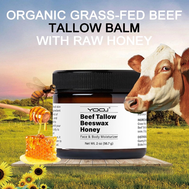 Beef Tallow and Honey Face Moisturizer for Face & Body