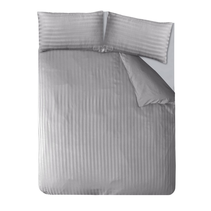 Sleepdown Soft Hotel Quality 225 THREAD COUNT POLYCOTTON Satin Stripe