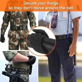 Duty Belt Keepers Nylon 2.25" Belts Security Tactical Belt Keepers Law Enforcement Police Accessories Double Snaps for Outdoor Sports Belt Fixing
