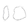 VONALA Heart Hoop Earrings 925 Sterling Silver Large Twist Hoop