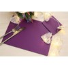 The Dapper House Set of 4 Elementary Purple Leatherboard Placemats