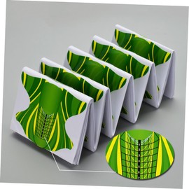 Ipetboom 200 Pcs Manicure Tools Accessories for Fashion Design Nail Accesories Trays Nail Forms The Green Orange Accessories Nail Extension Guide Nail Tool Extend Lengthen