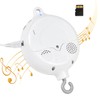 HLEEDUO Bluetooth Mobile for Crib, Mobile Rotary Music Box Spinner