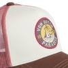 Von Dutch Men's & Women's Adjustable Surf Trucker Cap, Beige/Brown/Red,