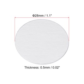 PATIKIL 28mm/1.1" Aluminum Foil Cap Liner, 150 Pack Resistant Tamper Induction Heat Sealer Sealing Liners for PET Plastic Bottle Jar Lid