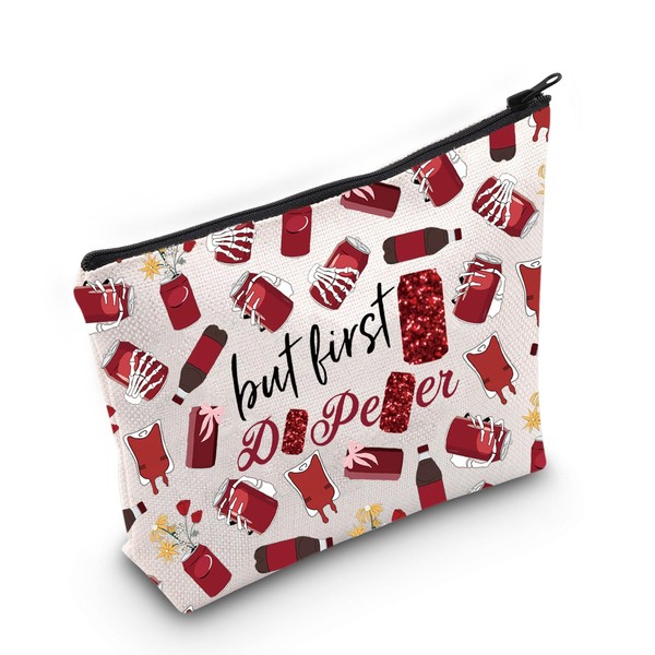 LEVLO Funny Drinks Lover Cosmetic Make Up Bag Drinks Fans