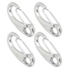 4pcs 100mm Heavy Duty Snap Rope Hook Stainless Steel Spring
