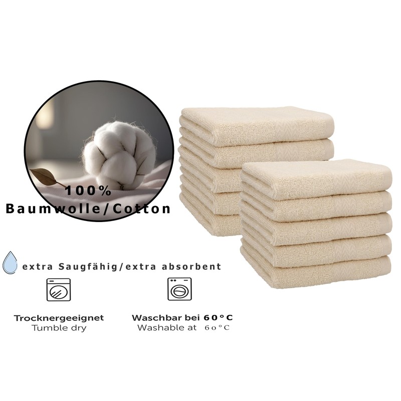 Betz Premium Guest Towel Set 100 % Cotton 30 x