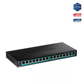 TRENDnet TPE-TG161H, 16-Port Gigabit PoE+ Switch