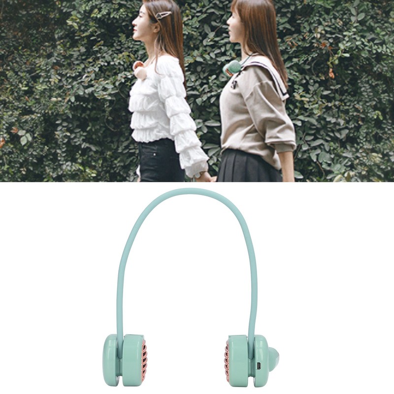 Neck Fan Four Wind Speed Folding Portable Retractable Rotatable 1800mAh