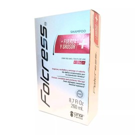 Folcress Shampoo FUERZA & GROSOR Formula Treatment Reparador Capilar Ozono 260ml
