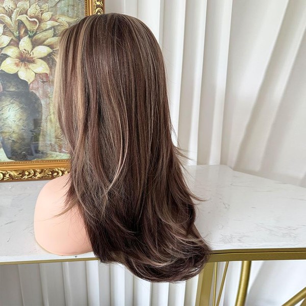 Lovestory 20Inch Natural Straight Synthetic Lace Front Wig 13x4 Heat