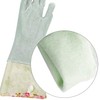 KINGFINGER Rubber Latex Cleaning Gloves, Dishwashing Gloves, Long Cuff and